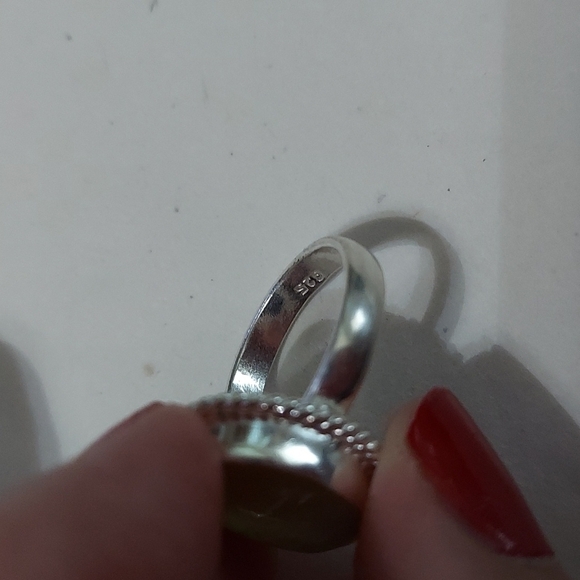 AUSTRALIAN Triplett Sterling Silver Necklace Set Ring Size 6.75 - Picture 4 of 8